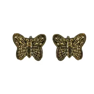 La Belleza Oxidised Butterfly Stud Earring for Girls and Women Best Rakhi Gift For Jewellery