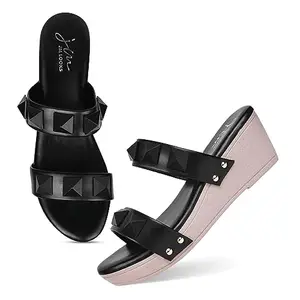 JM LOOKS Women's Fashion Sandals Light weight, Comfortable & Trendy Flatform Wedges Sandals