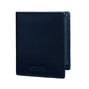 ABYS Genuine Leather Wallet for Men (Blue, Bi-Fold Wallet_6603HM)