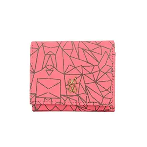 Baggit Womens Lzxe Reef 3T5 3 Fold Wallet- Pink