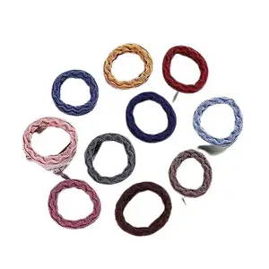 Fashion Fitoor hair Rubber Bands For Women And Girls Stretchable hair Bands Elastic Cotton Stretch hair Ties Bands & hair bow (Rubber Ring Multi Color) (20)
