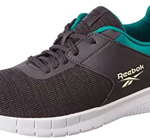 REEBOK Men Synthetic/Textile Genesis Runner M Running Shoes Cold Grey 7R / Seaport Teal/Black/EN UK-10