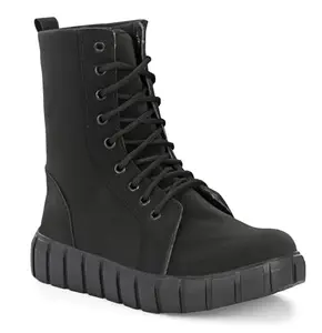 AFROJACK Women's Premium Ankle Length Casual Boots Synthetic Leather (rd1400) (Black, UK Footwear Size System, Adult, Women, Numeric, Medium, 5)