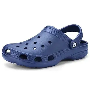 DOCTOR EXTRA SOFT Men's Classic Casual Clogs/Sandals with Adjustable Back Strap for Adult | Comfortable & Light Weight | Stylish & Anti-Skid | Waterproof & Daily Mules for Gents & Boys D-501
