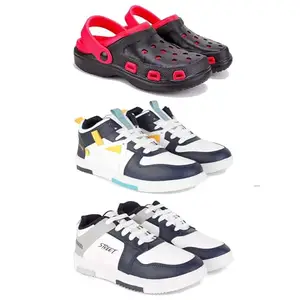 DRACKFOOT Men's Sports Shoes | Lightweight Stylish & Easy to Wear for Men'sGR-SPO-(3-Combo)-3017-1074-1075-9 Multicolor