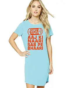 Stylish Cotton Blend Printed T-Shirt for Women | Casual Wear | Soft & Comfortable Fabric | Trendy Short Sleeve (Blue_Small_Pack of 1)#4624