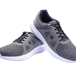 PARAGON Eeken E1A020 Men Walking, Running, Training, Cricket, Gym, Sports Shoes | Athletic Shoes with Comfortable Cushioned Sole for Daily Outdoor Use Grey-Black