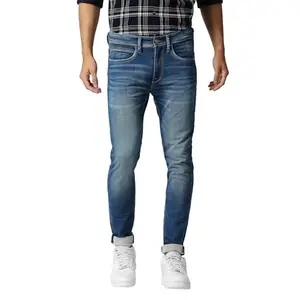 Pepe Jeans Men's Mid Rise Slim Fit Jeans Dark Used