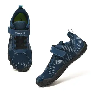 Impakto Barefoot Rooted Wide feet Shoes for Men | Lightweight Running & Training Shoes with Soft Sole & Superior Grip | Running, Jogging Regular Gym Shoes for Men Navy