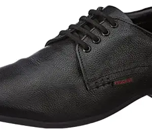 Red Chief Genuine Leather Formal Derby Shoes for Men | Elegant & Comfortable Office Wear | Black | RC3455 001