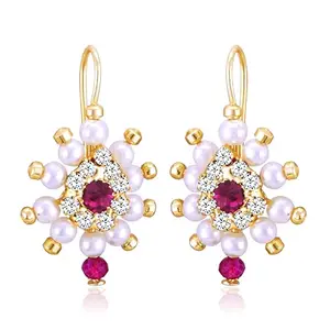 VFJ VIGHNAHARTA FASHION JEWELLERY Alloy Bugadi and Pearl and CZ stone For Women and Girls[VFJ1049BUGADI]