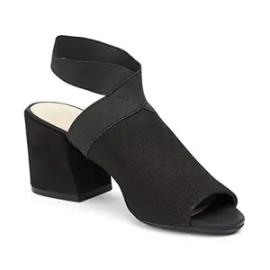 Kenneth Cole Women Black Leather Traditional Fashion Sandals-6 UK/India (38-39 EU) (KLH8030NUBLK8)