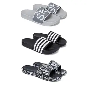 DRACKFOOT Men's Sandals | Lightweight Wear| Stylish & Easy to Wear For Men'S GR-SAN-(3-COMBO)-1589-3024-3103-10
