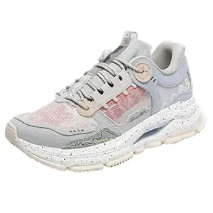 XTEP Men's Grey Blue Retro Feather Foam Lightweight Casual Shoes (7.5 UK)