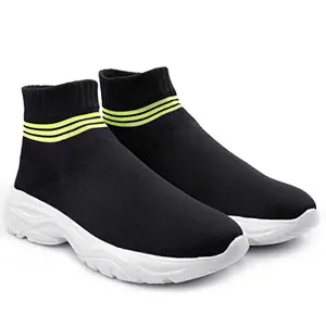 GLOBAL RICH New Men's Long Socks Shoes Collection Light Weighted Revolutionize Your Daily Walks Lime-7