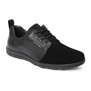 Red Chief Men Black Leather Casual Shoes RC3583 001