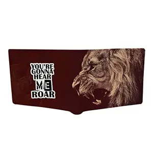 CRAFTSEVER Canvas Wallet for Men and Boys 6 Card Holder Wallet,bi fold Canvas Printed Genuine Wallet and Purse Card Holders for Men (Dark Brown)