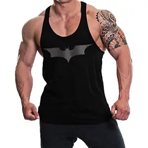 THE BLAZZE 0051 Men's Tank Top Muscle Gym Bodybuilding Vest Fitness Workout Stringers (Large, Colour_01)