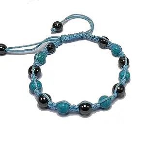 Hematite & Turquoise Beads Bracelet Thread Bracelet Thread Bracelet Macrame Bracelet Beads Shape Hand