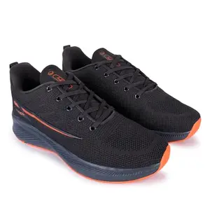 Lancer Mens BOSS-2DGR-ORG Grey Running Shoe, 8