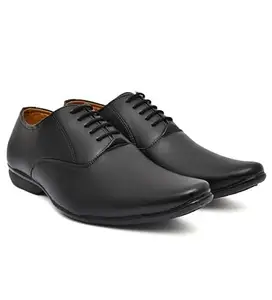 Men's Faux Leather Formal Shoes (Black, 10)-PID53507