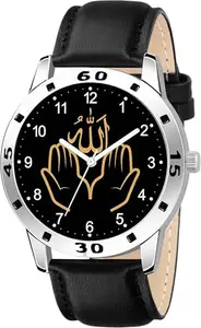Analog Watch for Men (AeviyoSLV Islamic NUM03 BLK Chikani L_SH)