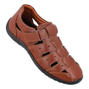WALKAROO Men's Brown Sandals(WF6260) 7 UK