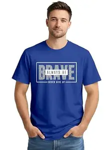 ENCIGER Men’s Graphic Printed T-Shirt Cotton | Casual Round Neck Half Sleeve Tee | Regular Fit Stylish