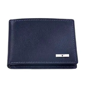 URBAN FOREST Fred Aniline Blue Leather Wallet for Men