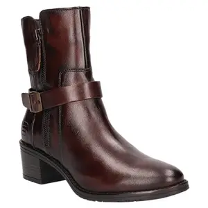 BAGATT Ruby Bordo Leather Womens Ankle Boots - UK 6