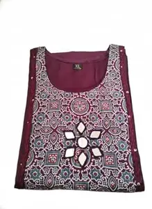 Women Ajrakh Rayon Kurta Set with Pant & Dupatta | Ethnic wear | 3/4 Sleeve Festive and Office Outfit