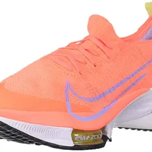 Nike Women's W Air Zoom Tempo Next% Fk Running Shoe (Bright Mango/Purple Pulse-White_7 UK (9 US)_CI9924-800)