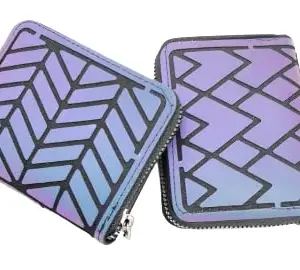Combo Mini Holography Purses and Handbags for Women Holographic Reflective Wallet