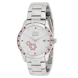 Gio Collection White Dial Analogue Women's Watch - G0047-22