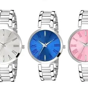 LAKSH Stylish Design Sizzling analg Watch for Girls and Womens (Pack of 3)(SR-891) AT-8911(Pack of-3)