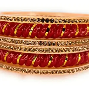 SBS Twisted Pattern Seep Plastic Bangles set for Women and Girls, (2.4)