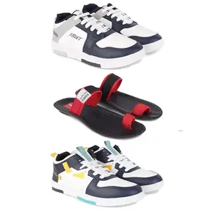 Men's Sports Shoes | Lightweight Stylish & Easy to Wear for Men'sGR-(3-Combo)-1075-3133-1074-8 Multicolor