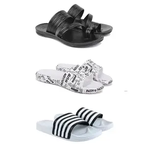 DRACKFOOT Men's Sandals | Lightweight Wear| Stylish & Easy to Wear For Men'S GR-SAN-(COMBO-3)-3152-3104-3026-10