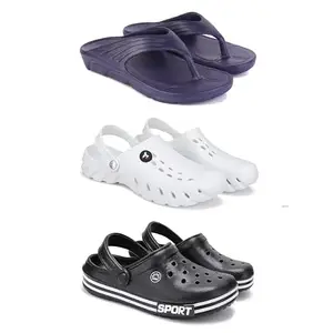 DRACKFOOT Men's Sandals | Lightweight Wear| Stylish & Easy to Wear For Men'S GR-SAN-(3-COMBO)-3153-3145-3014-9