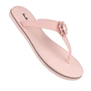 WALKAROO WC4290 Womens Regular use Flip flops for Indoor and Outdoor - Peach