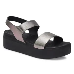 Shuz Touch Grey Comfort Sandals