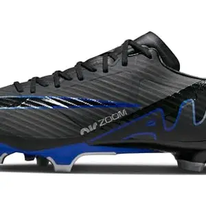 Nike Mens Zoom Vapor 15 Academy Running Shoes Fg/Mg-Black/Chrome-Hyper Royal-Dj5631-040-10Uk