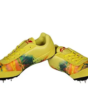 Nivia Zion-1 Men's Running Spike Shoes Yellow (8)