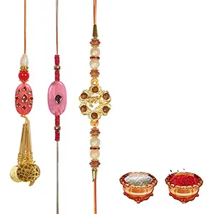 Manonita Rakhi Gift for Brother, bhaiya bhabhi, Gift Set (Rakshabandhan Mug, Roli,Chawal) BW-BJ