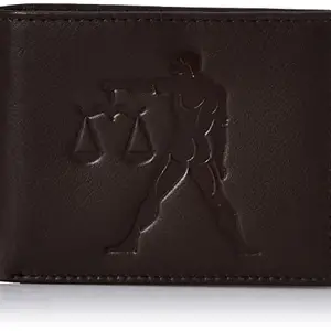 Dark Brown Colour Stylish Leather Wallet Only for Boys with Coin Pocket of JusTrack (LWM00188-JT_21)
