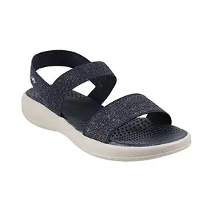 Metro Women's Black Faux Leather Fashion Sandals UK/5 EU/38 (33-3081)