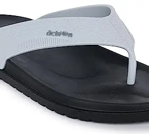ACTION Men Black Stylish & Lightweight Casual Slippers | Walking Flip Flop | Outdoor Slippers | Fashion Slipper | Outdoor Flip Flop | Evening Walk AN000017BKGE07 | Size-7