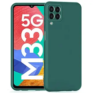 CSK Back Cover Samsung Galaxy M33 5G Scratch Proof | Flexible | Matte Finish | Soft Silicone Mobile Cover Samsung Galaxy M33 5G (Green)
