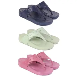 Trendy Open-Toe Sandals for Women – Soft Padded Footbed, Summer Wear | (COMBO-3)-1985-1983-1984-7-EURO-38