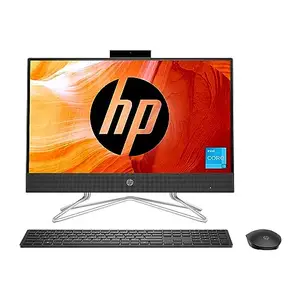 HP AIO PC 12th Gen Intel Core i3-1215U 21.5 inch(54.6 cm) FHD Anti Glare Display (8GB/1TB HDD+256GB SSD/Windows 11/Intel UHD Graphics/Wireless Keyboard & Mouse Combo/MS Office/Jet Black,22-dd2456in